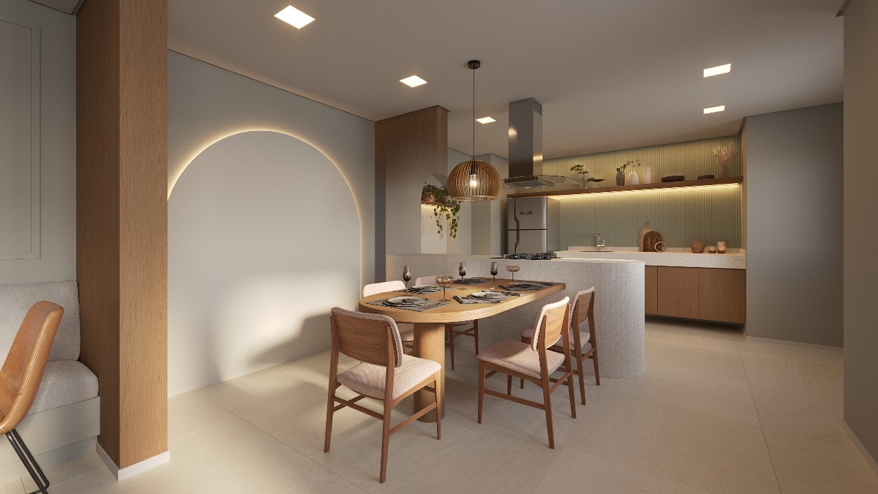 Salão de festas amplo